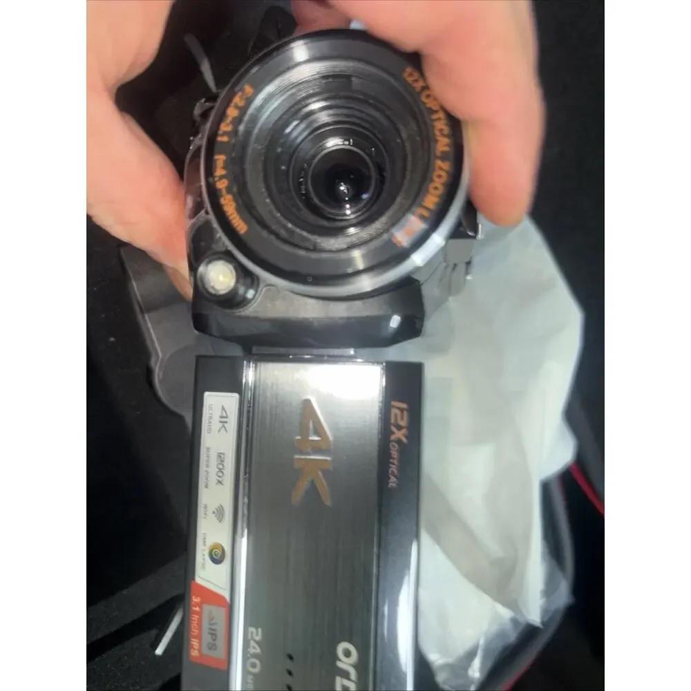 Ordro 4K Camcorder In Case With Accessories